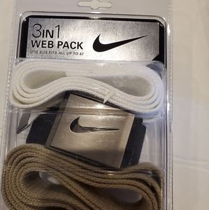 Nike 3 in 1 web pack belts